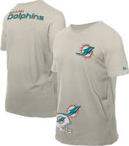 New Era Men's New Era Light Beige Miami Dolphins Multi Patch T-Shirt