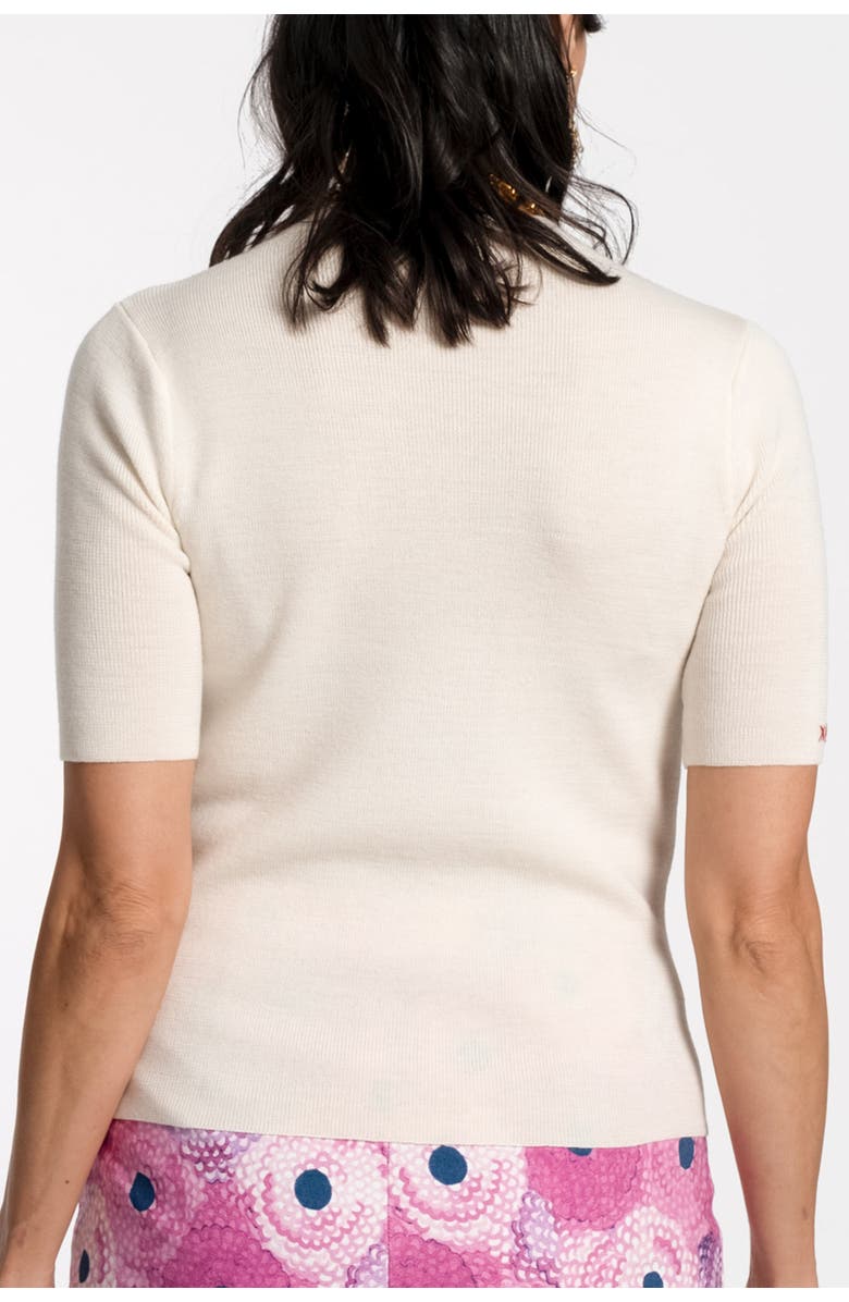 Frances Valentine Marie Sweater Merino, Alternate, color, Oyster