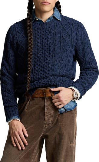 Polo Ralph Lauren Fisherman Cableknit sweater selling S