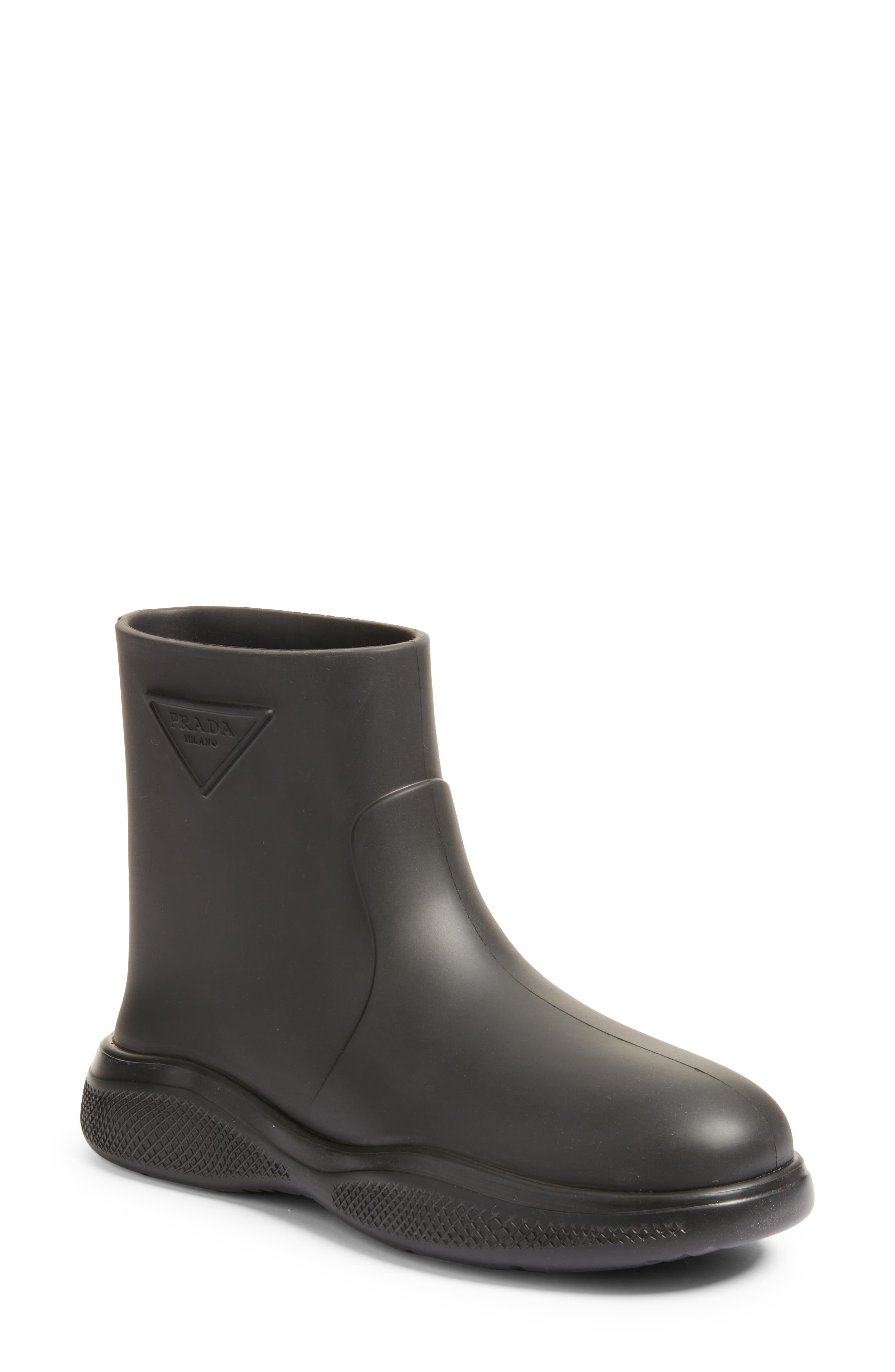 Prada Soft Rain Boot, Main, color, 