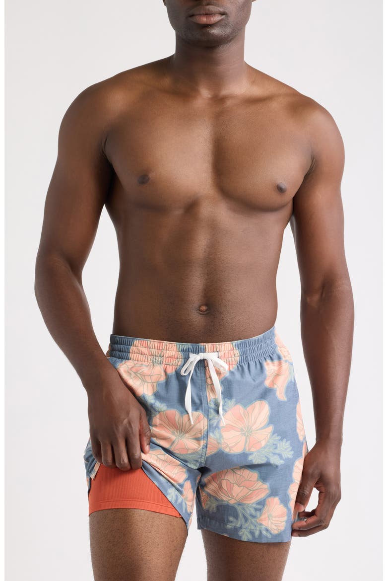 The Great Grand Poppy 5.5-Inch Swim Trunks, Alternate, color, NAVY