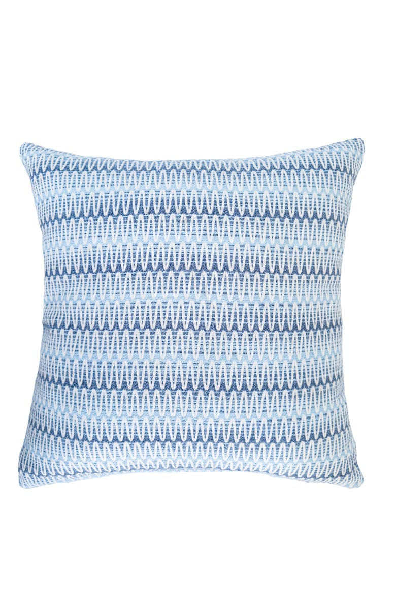 Summer Twist Indoor Outdoor Pillow, Main, color, Blue
