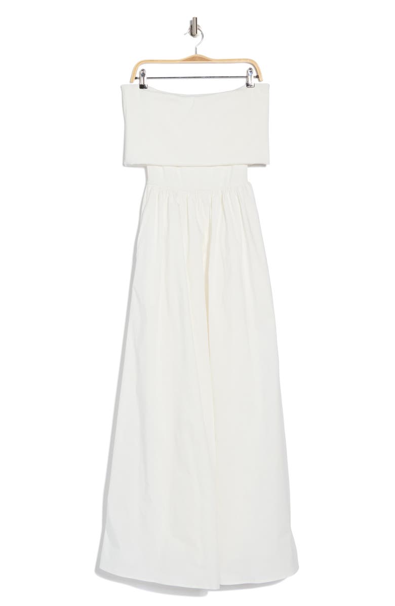 Love By Design Monet Off-the-Shoulder Mixed Media Maxi Dress, Alternate, color, White