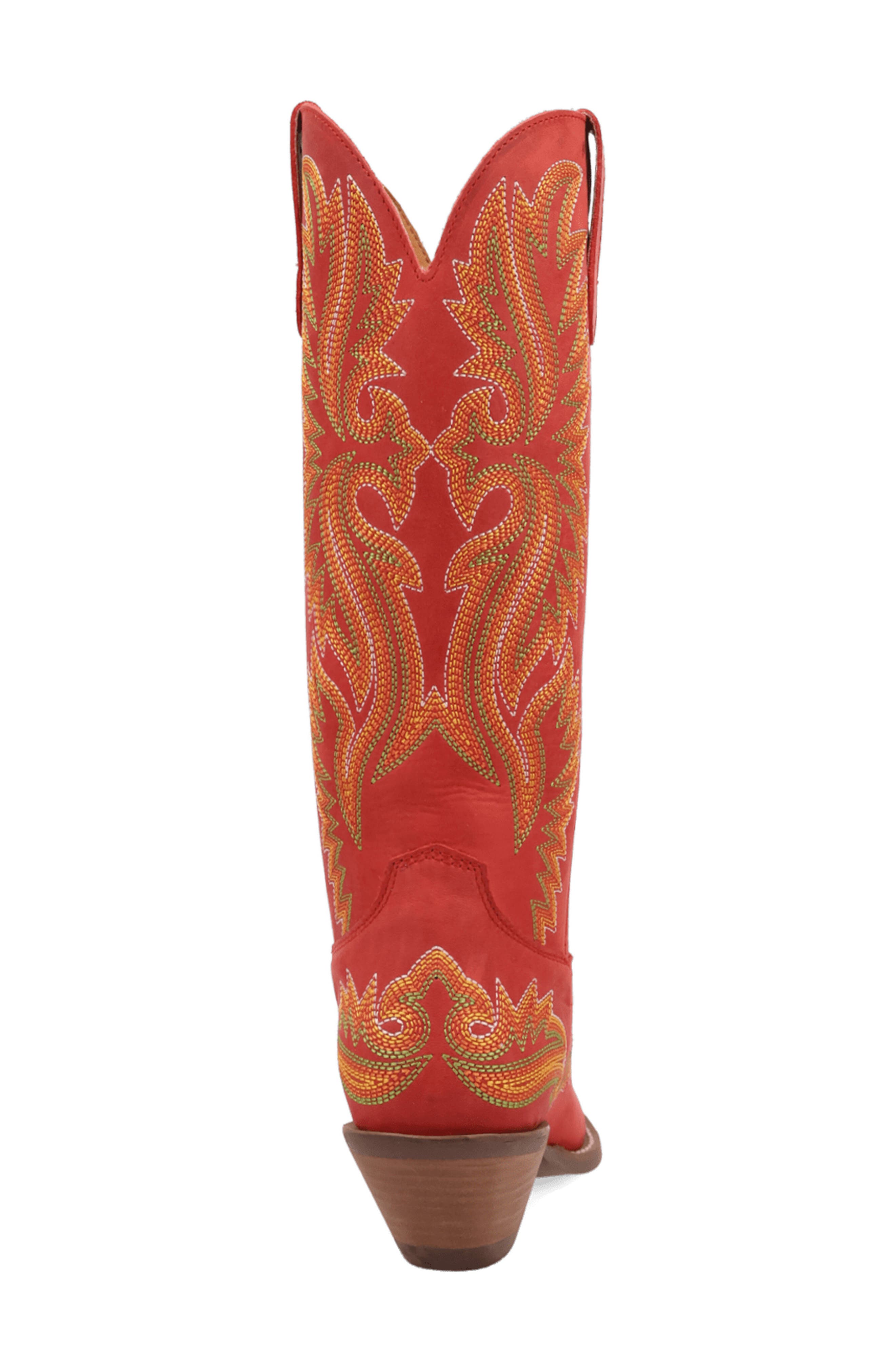 Lantana Leather Western Boot, Alternate, color, RED