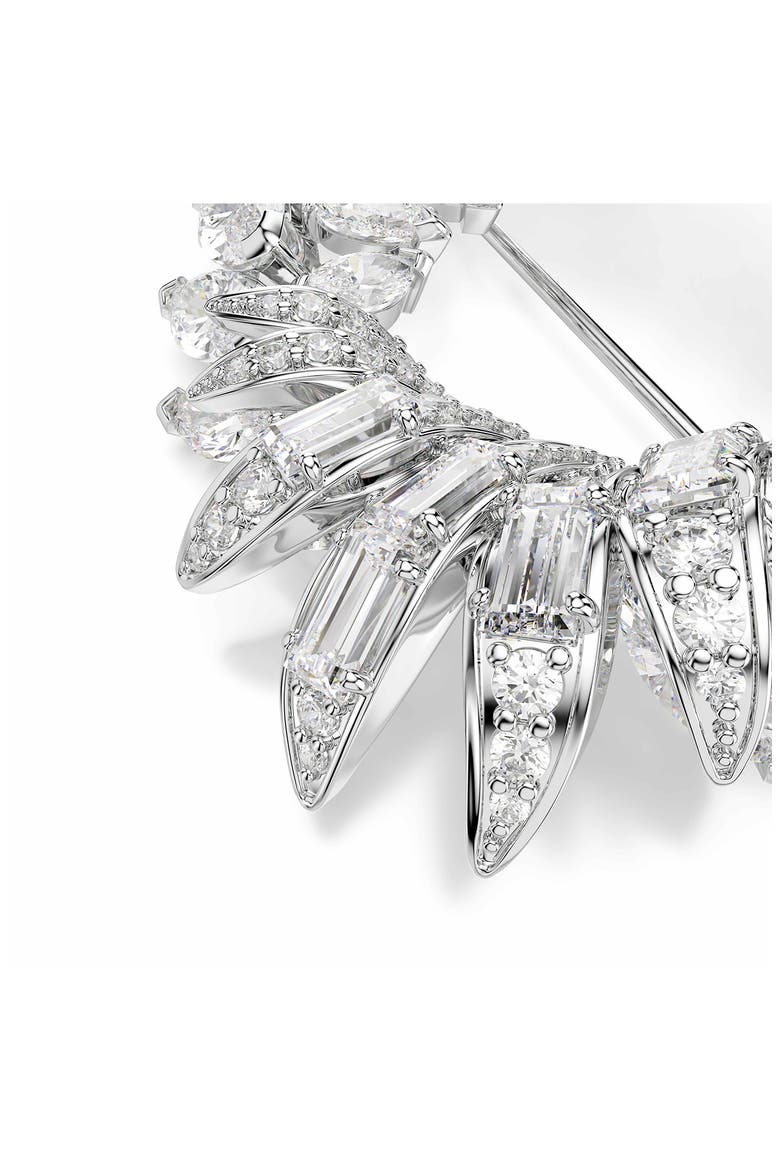 Mesmera Crystal Brooch, Alternate, color, WHITE/ RHS