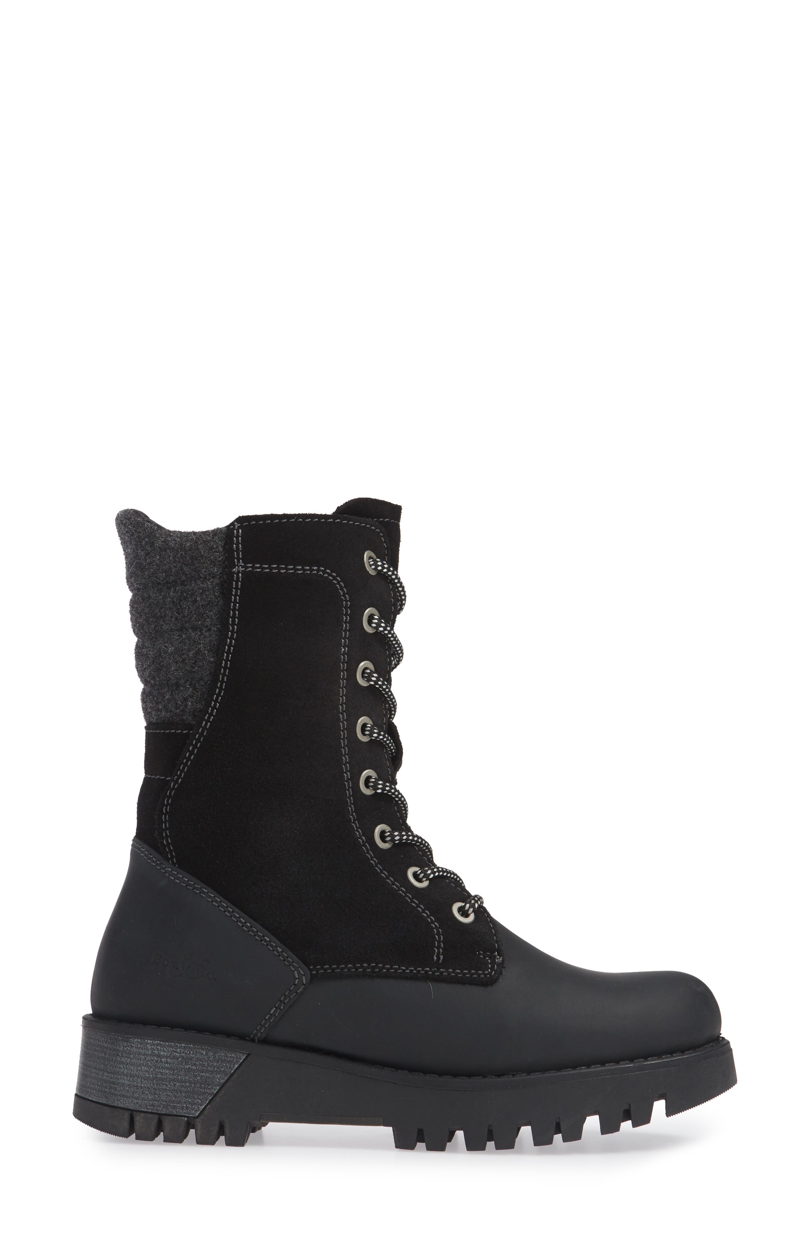 Guide Waterproof & Insulated Hiking Boot, Alternate, color, BLACK SUEDE