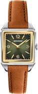 Movado Heritage 1917 Leather Strap Watch, 25mm x 34mm
