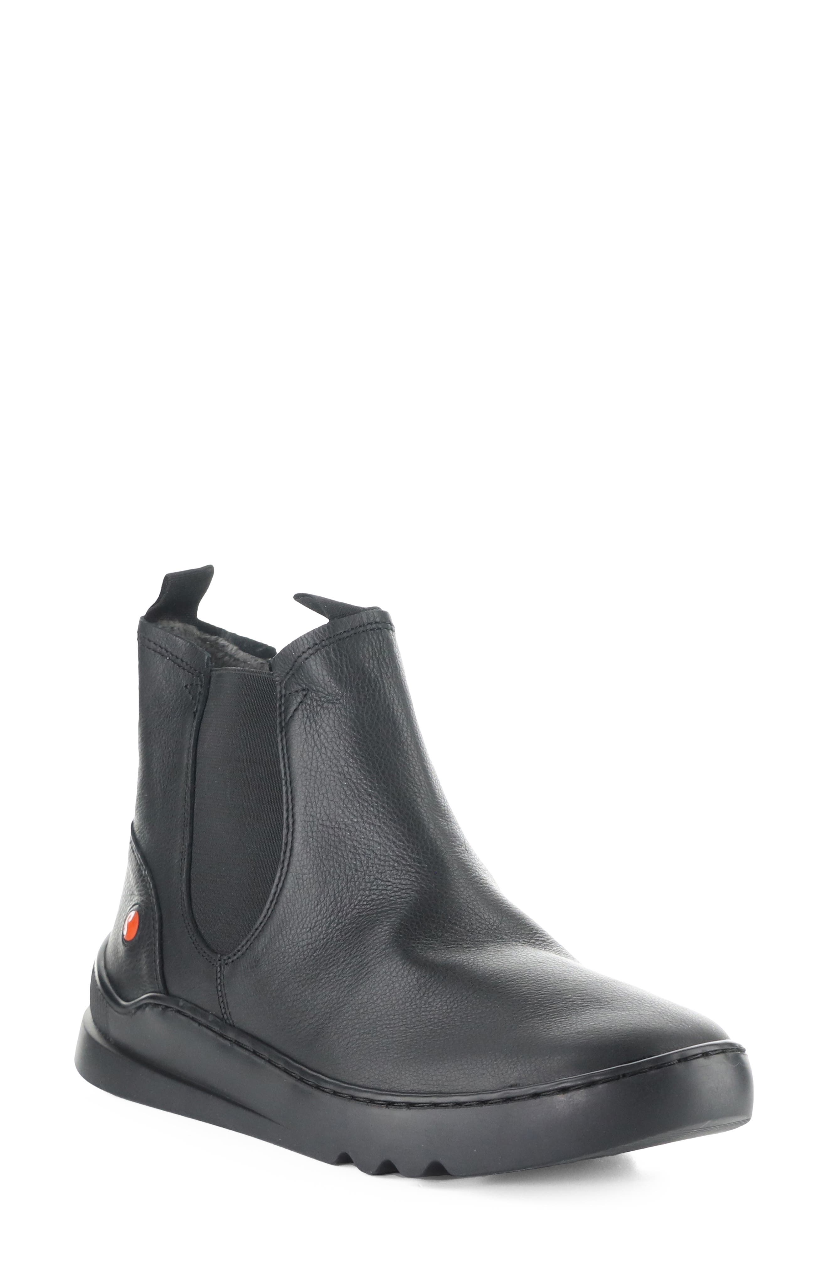 Lace Chelsea Boot, Main, color, 001 BLACK