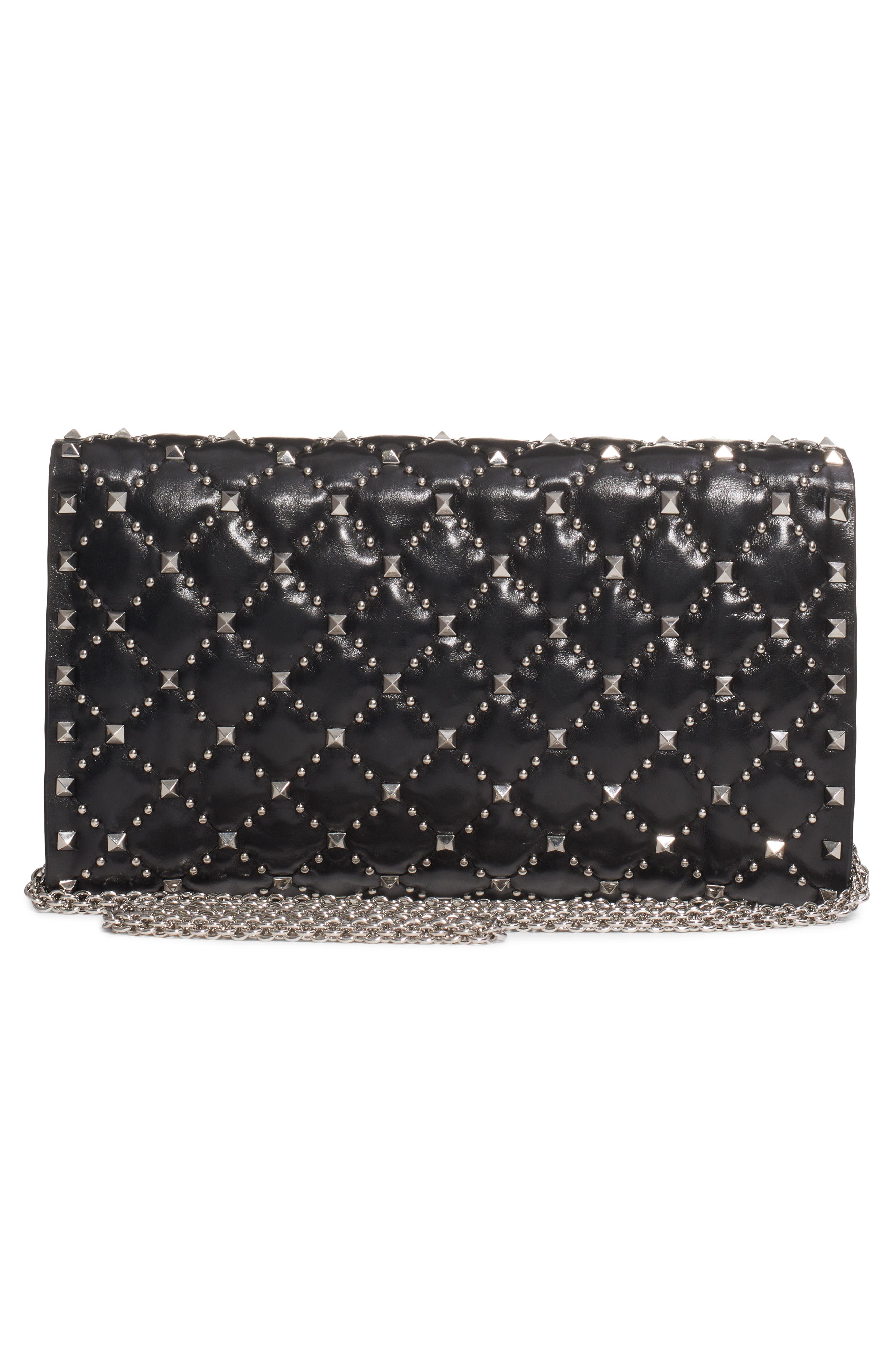 Valentino Garavani Spike It Leather Shoulder Bag, Alternate, color, 