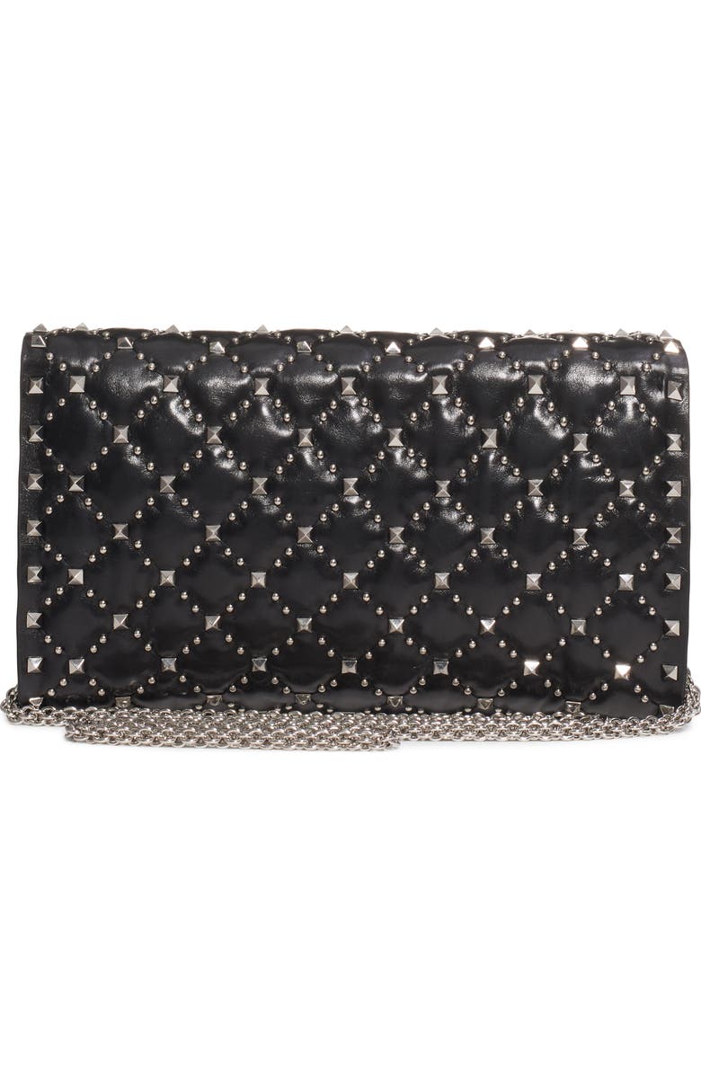 Valentino Garavani Spike It Leather Shoulder Bag, Alternate, color,