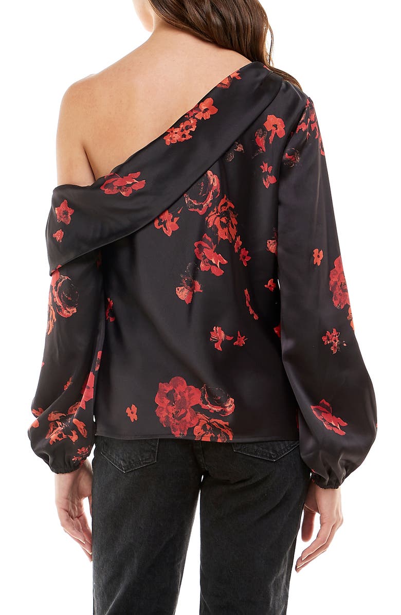 WAYF One-Shoulder Blouse, Alternate, color, 