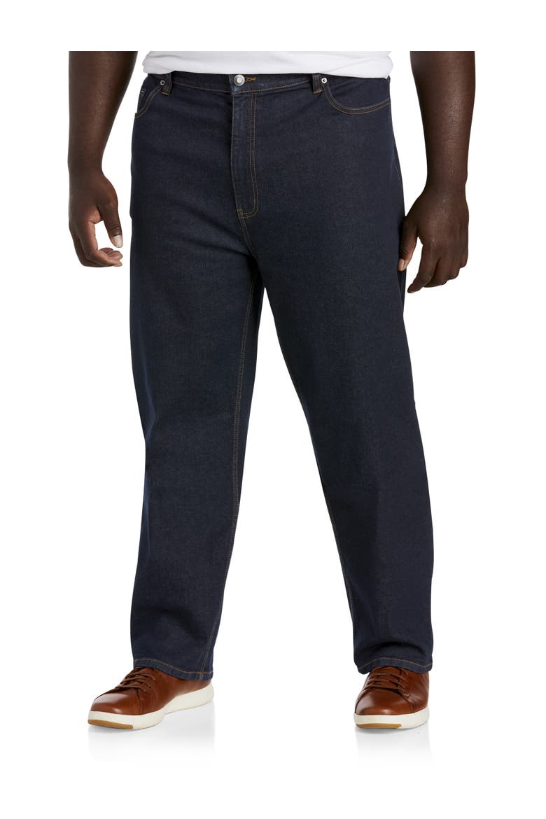 Big & Tall Loose-Fit Jeans, Main, color, DARK RINSE