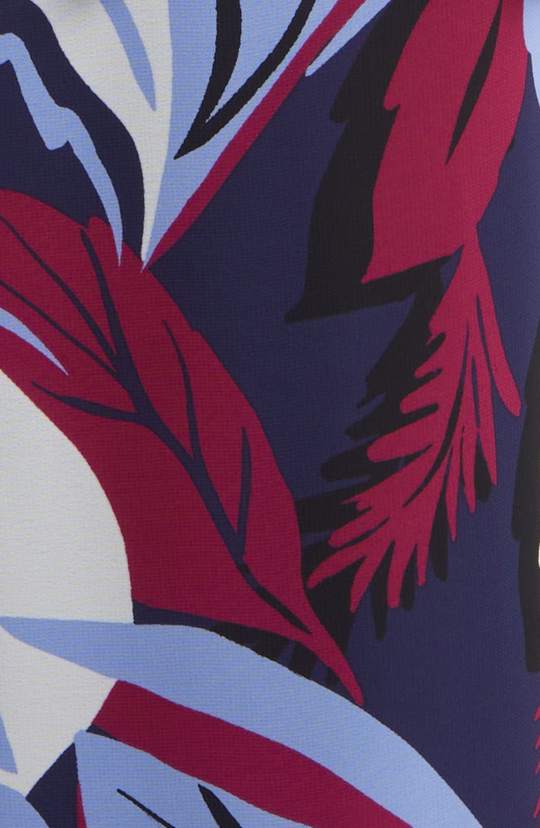 Eliza J Print Tie Waist Wide Leg Jumpsuit, Alternate, color,