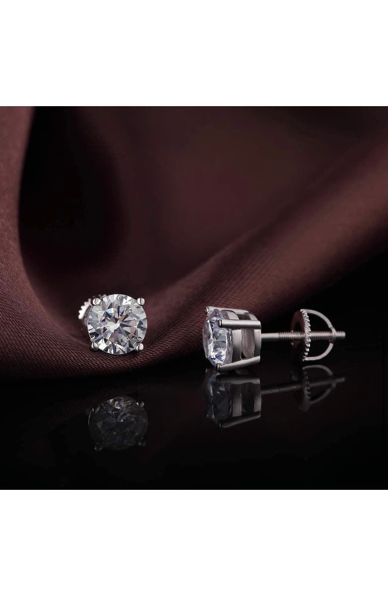 Sterling Silver Screw-back Round Studs