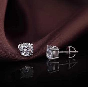 Sterling Silver Screw-back Round Studs
