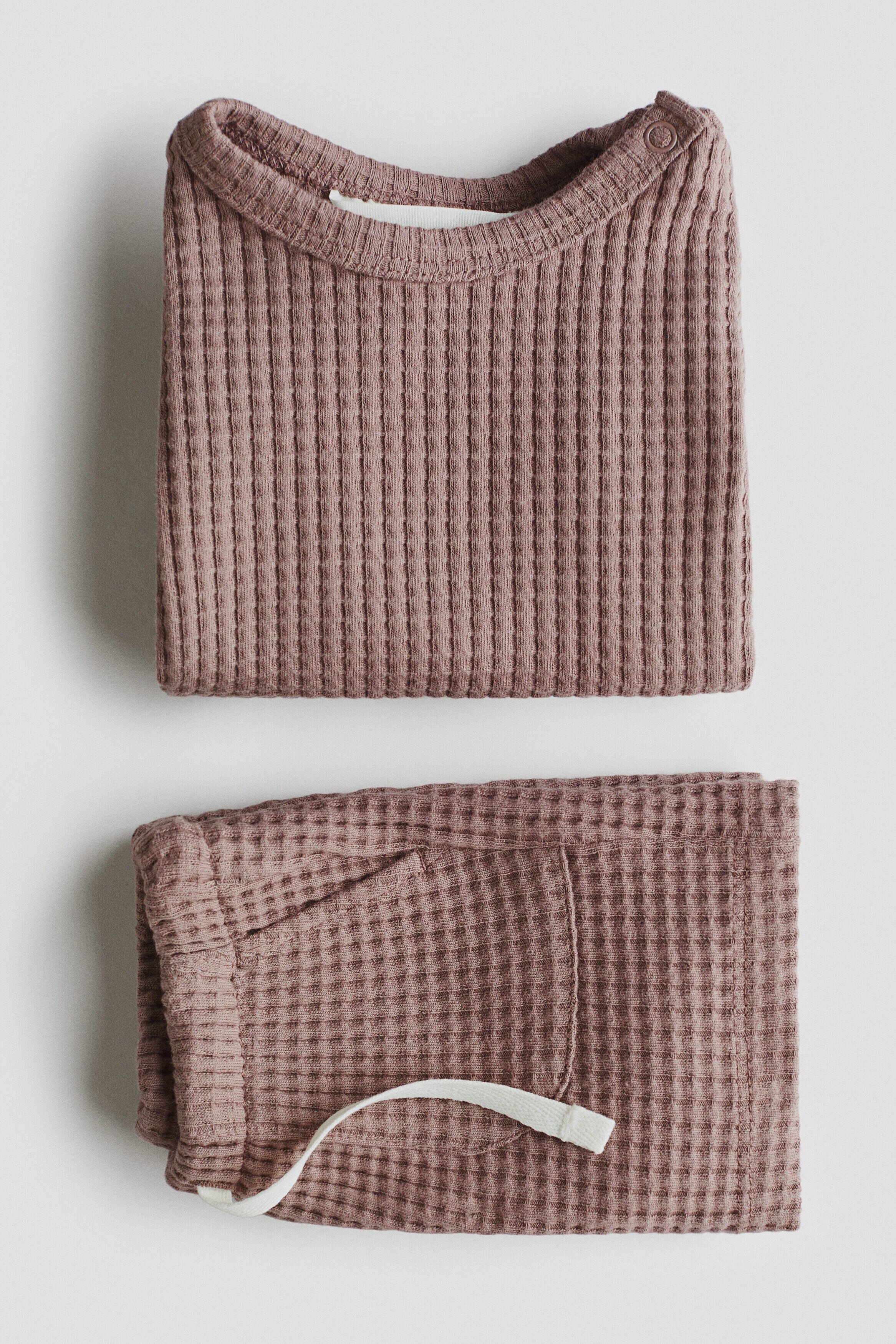 Детские H&M 2-piece Waffled Cotton Set — фото 3
