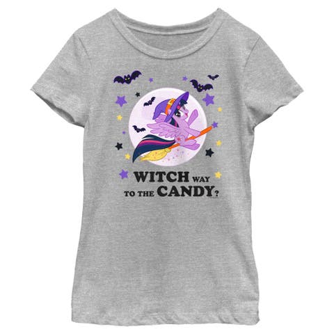 Girl's My Little Pony Halloween Twilight Sparkle Witch Candy  Graphic T-Shirt