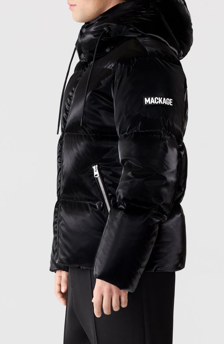 Mackage Kent-Glo Down Puffer Jacket, Alternate, color, Black