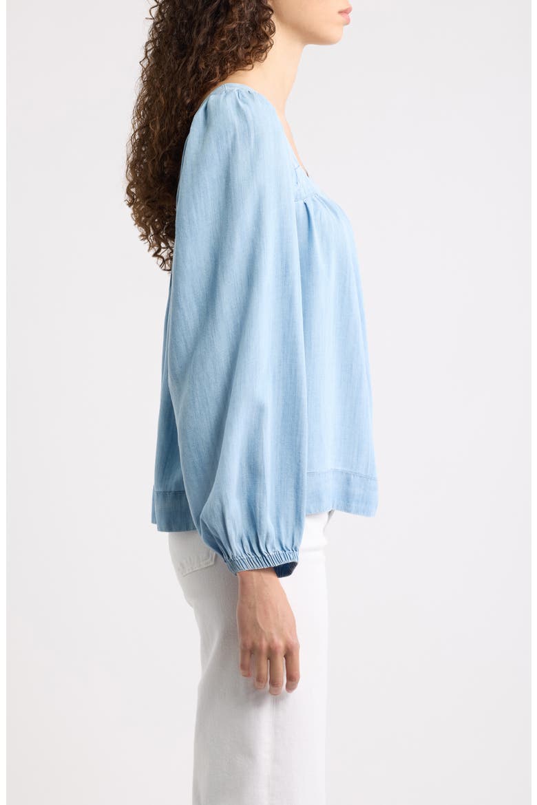 Serena Chambray Top, Alternate, color, LIGHT ACID WASH