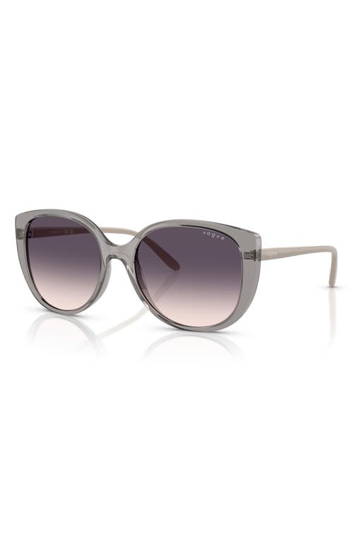 Vogue 55mm Polarized Gradient Butterfly Sunglasses