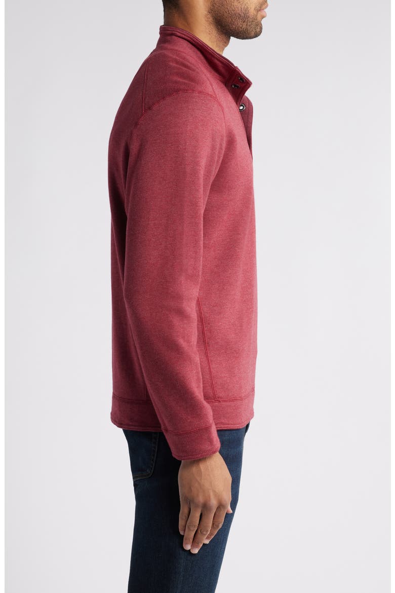 Flip Coast Reversible Snap Neck Henley Pullover, Alternate, color, AGED CLARE