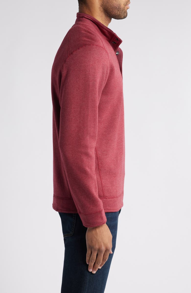 Tommy Bahama New Flip Mock Neck Pullover, Alternate, color, Aged Claret