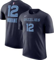 Nike Men's Nike Ja Morant Navy Memphis Grizzlies Icon 2022/23 Name & Number T-Shirt