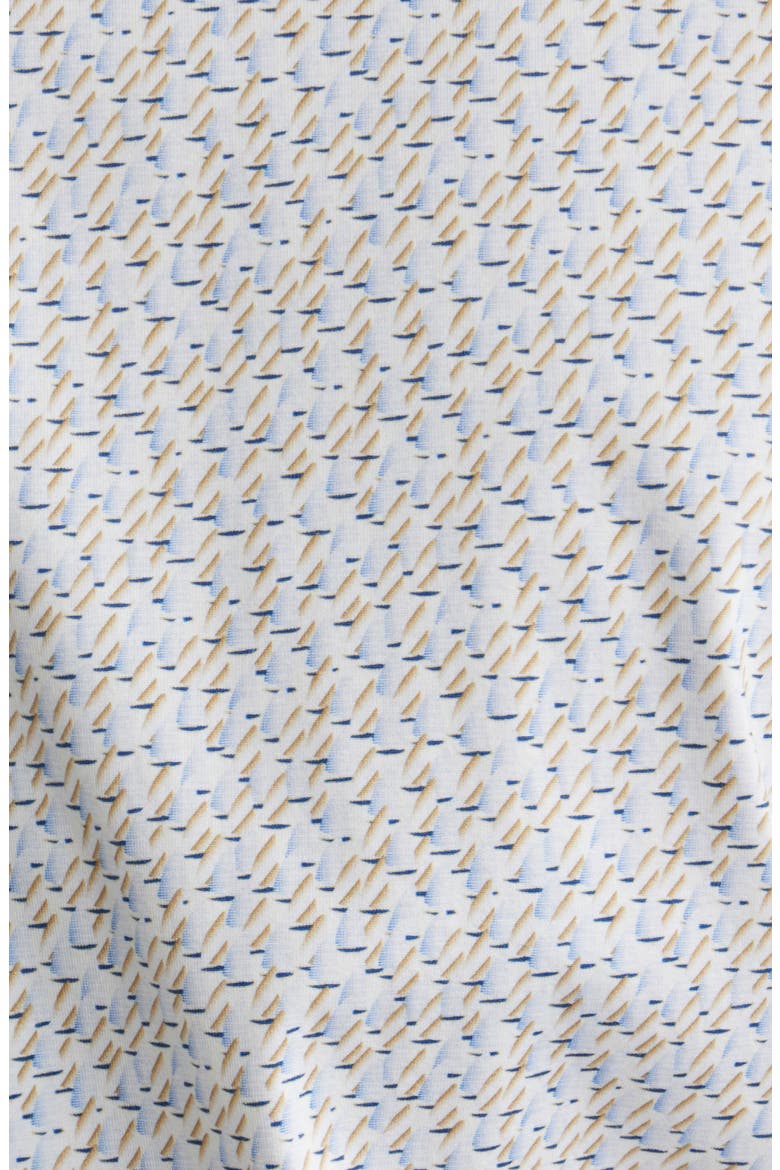 James OoohCotton® Sailboat Print Button-Up Shirt, Alternate, color, CARAMEL