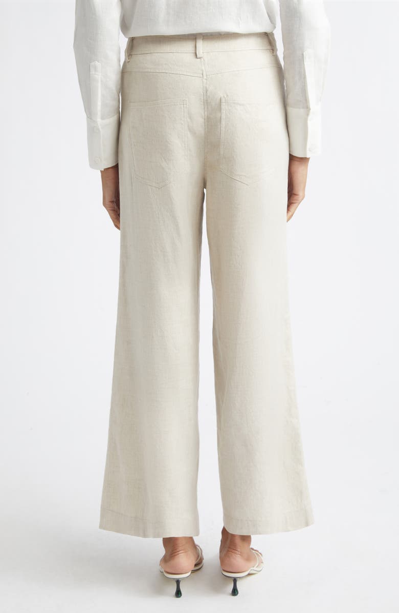Toccin Blaire Linen Blend Wide Leg Pants, Alternate, color, Desert