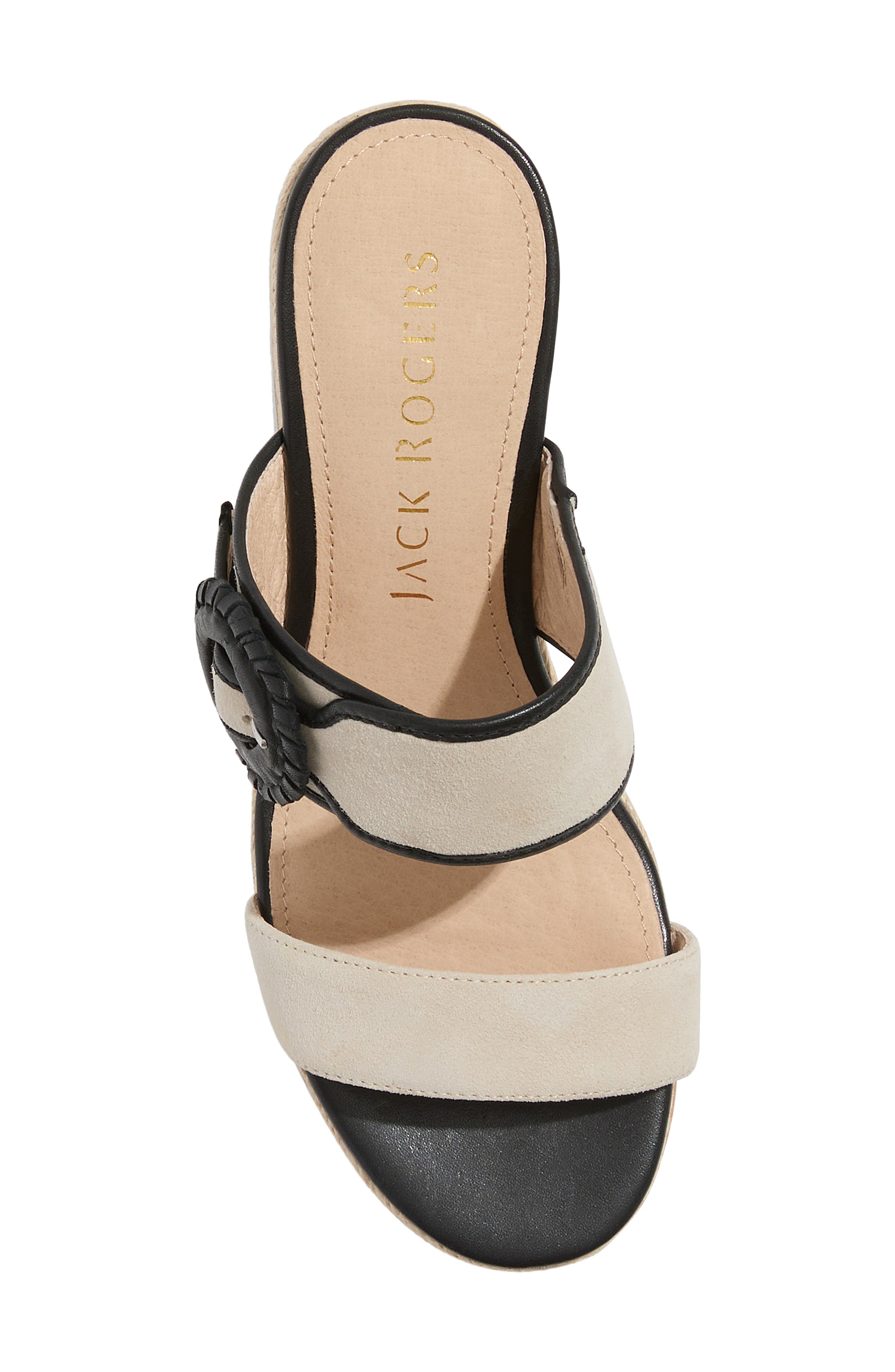 Jack Rogers Callie Buckle Wedge Sandal, Alternate, color, 
