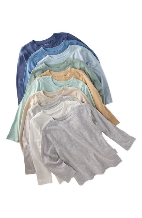 London 5-Pack Long Sleeve Organic Cotton T-Shirts (Baby)