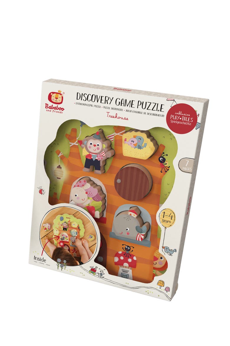 Tree House Discovery Puzzle, Alternate, color, Green