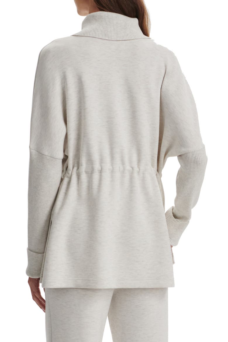 Ethel DoubleSoft® CInch Waist Sweatshirt, Alternate, color, IVORY MARL
