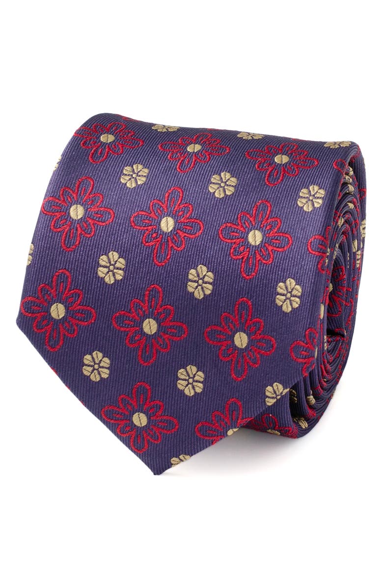 Cufflinks, Inc. Floral Silk Tie, Alternate, color, Purple