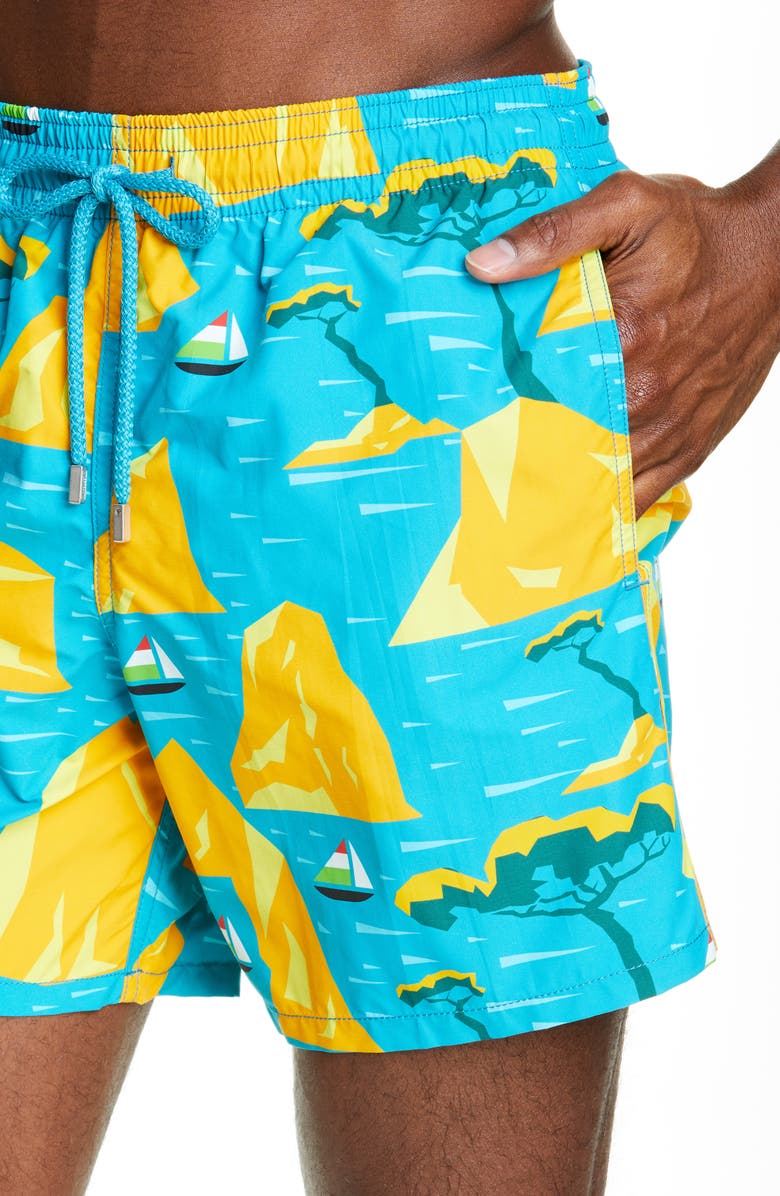 Vilebrequin Capri Swim Trunks, Alternate, color, 