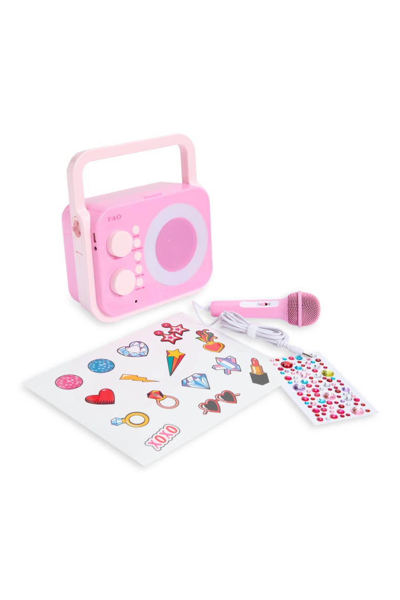 Portable Karaoke Station, Main, color, LIGHT/ PASTEL PINK
