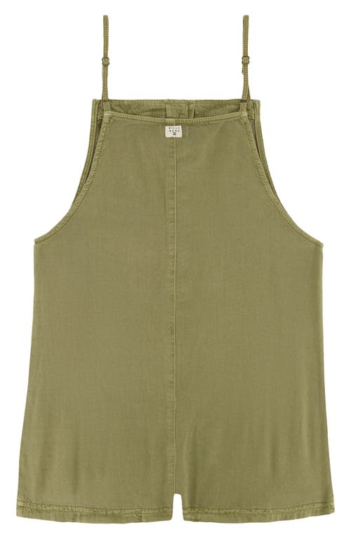 Billabong Kids' Wave Watch Cotton Blend Junior Romper In Avocado