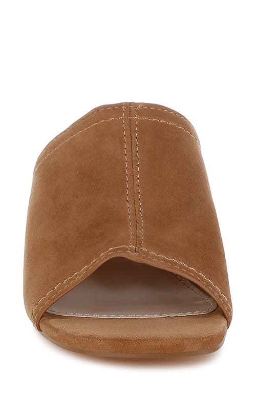 Rag & Co Citarum Slide Sandal In Tan
