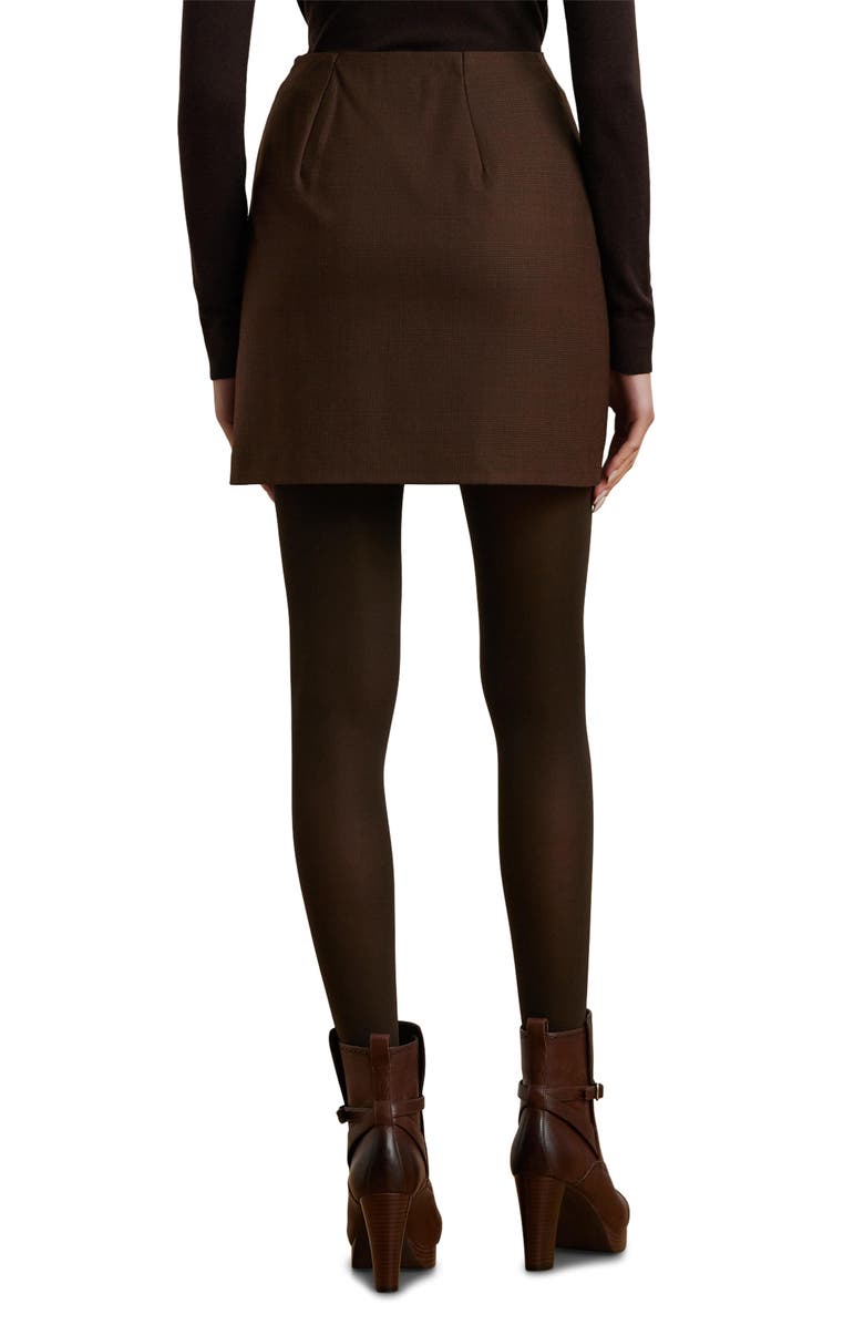 Lauren Ralph Lauren Yarn Dye High Waist Skirt, Alternate, color, Burgundy Multi