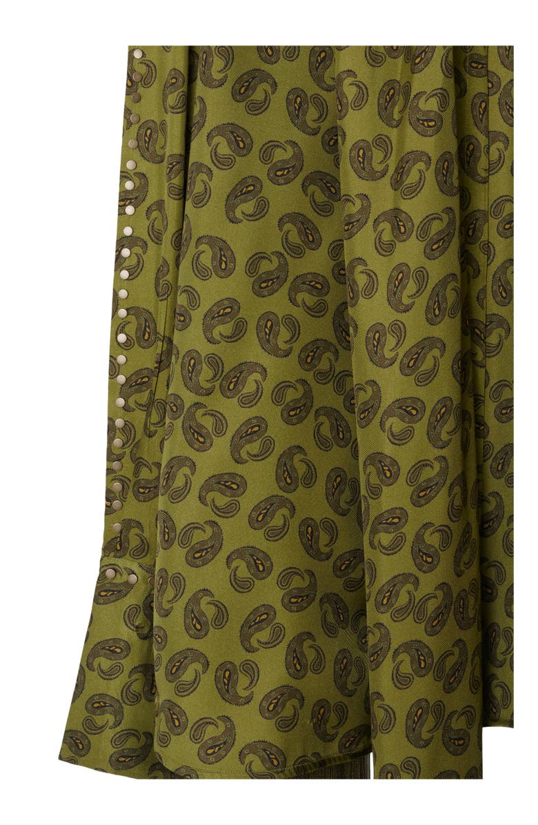 Burberry Regular Fit Paisley Silk Shirt, Alternate, color, 