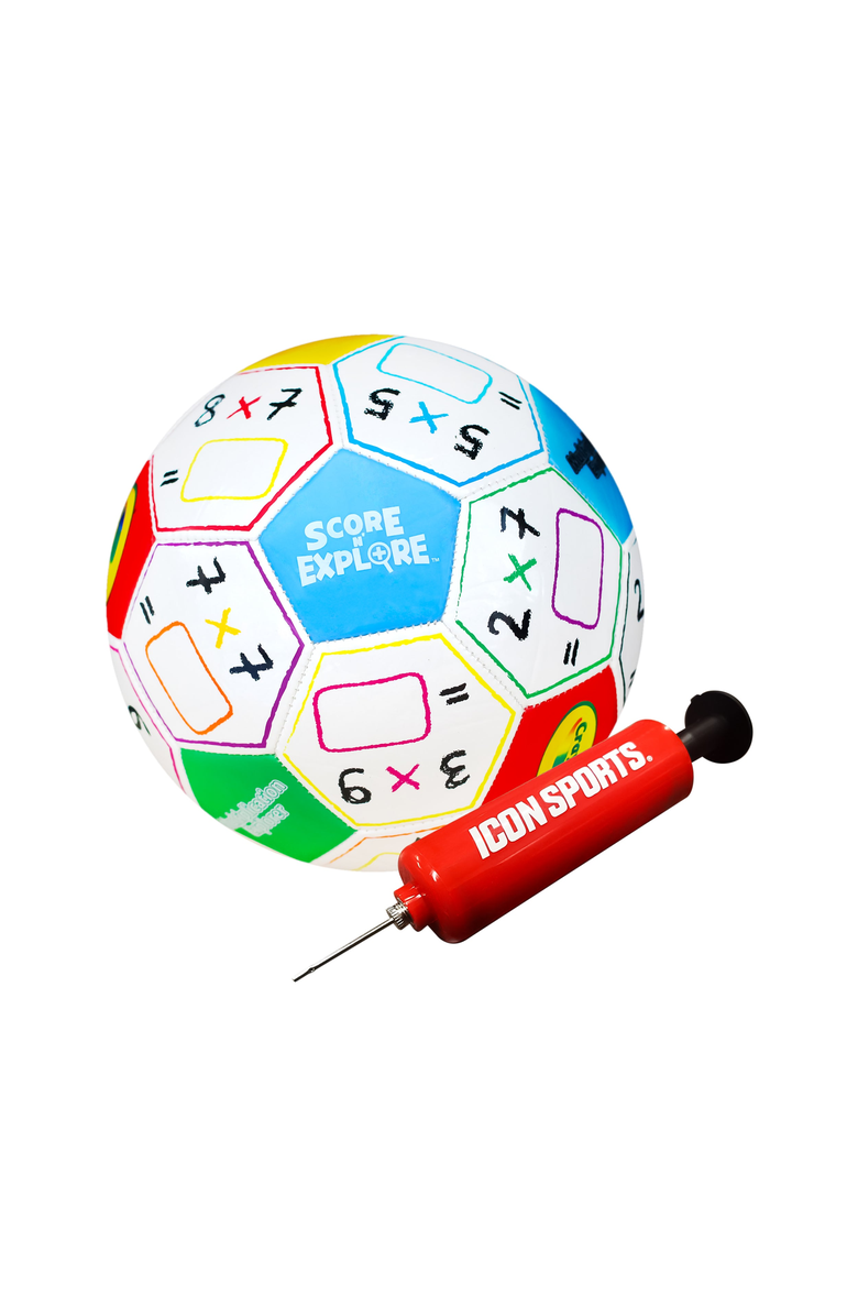 iconsportgroup Division Box Explorer Soccer Ball, Main, color, Multiplication Multi