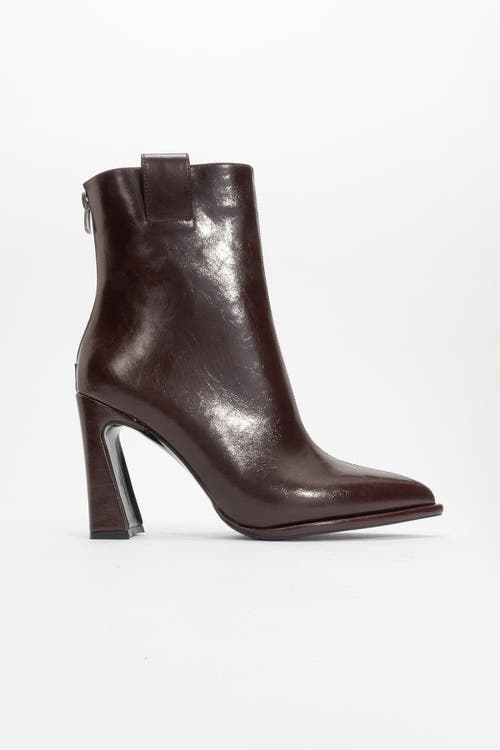 Prologue Shoes Aja Block Heel Convertible Knee High Boot In Brown