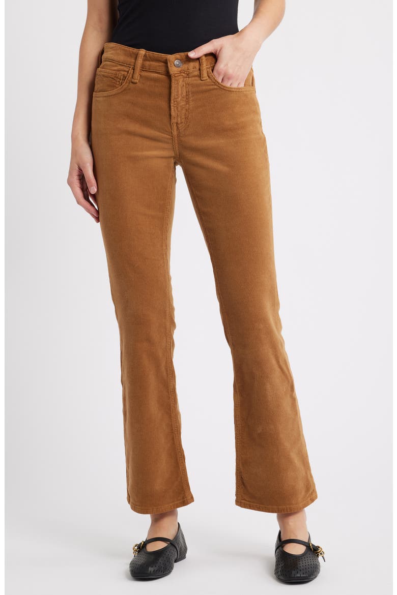Molly Mid Rise Corduroy Bootcut Jeans, Main, color, CAMEL CORD