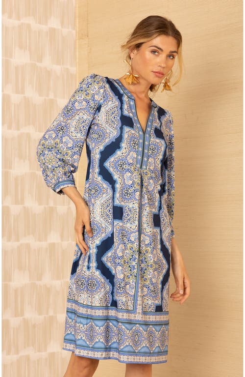 Hale Bob Avah Jersey Midi Dress In Blue