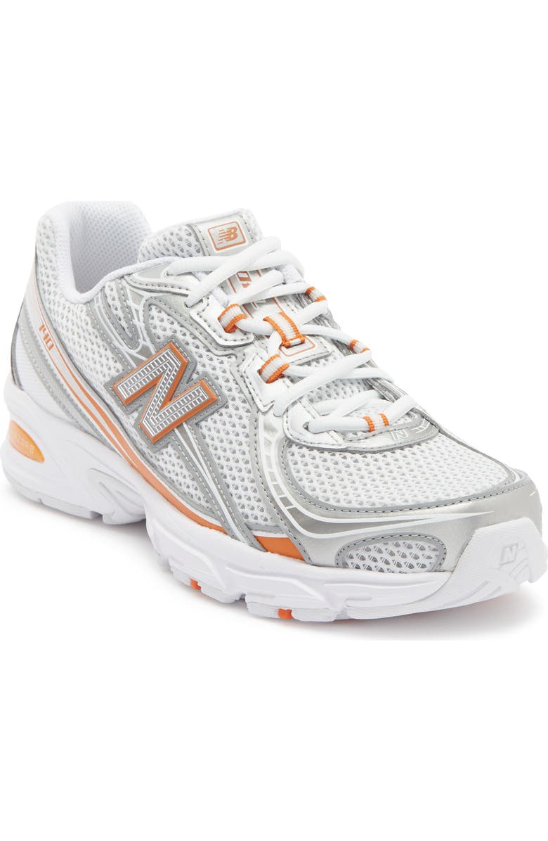New Balance Gender Inclusive 740 Sneaker, Main, color, White/ Classic Orange