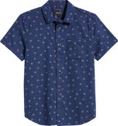 Brixton Charter Print Short Sleeve Button-Up Shirt