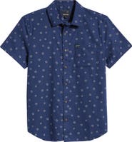 Brixton Charter Print Short Sleeve Button-Up Shirt