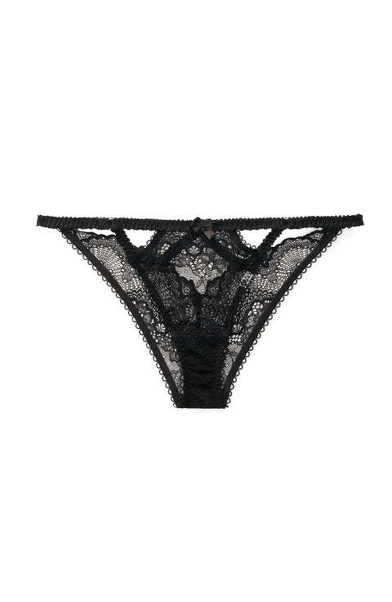 Adore Me Kimmy Bikini Panties, Alternate, color, Black