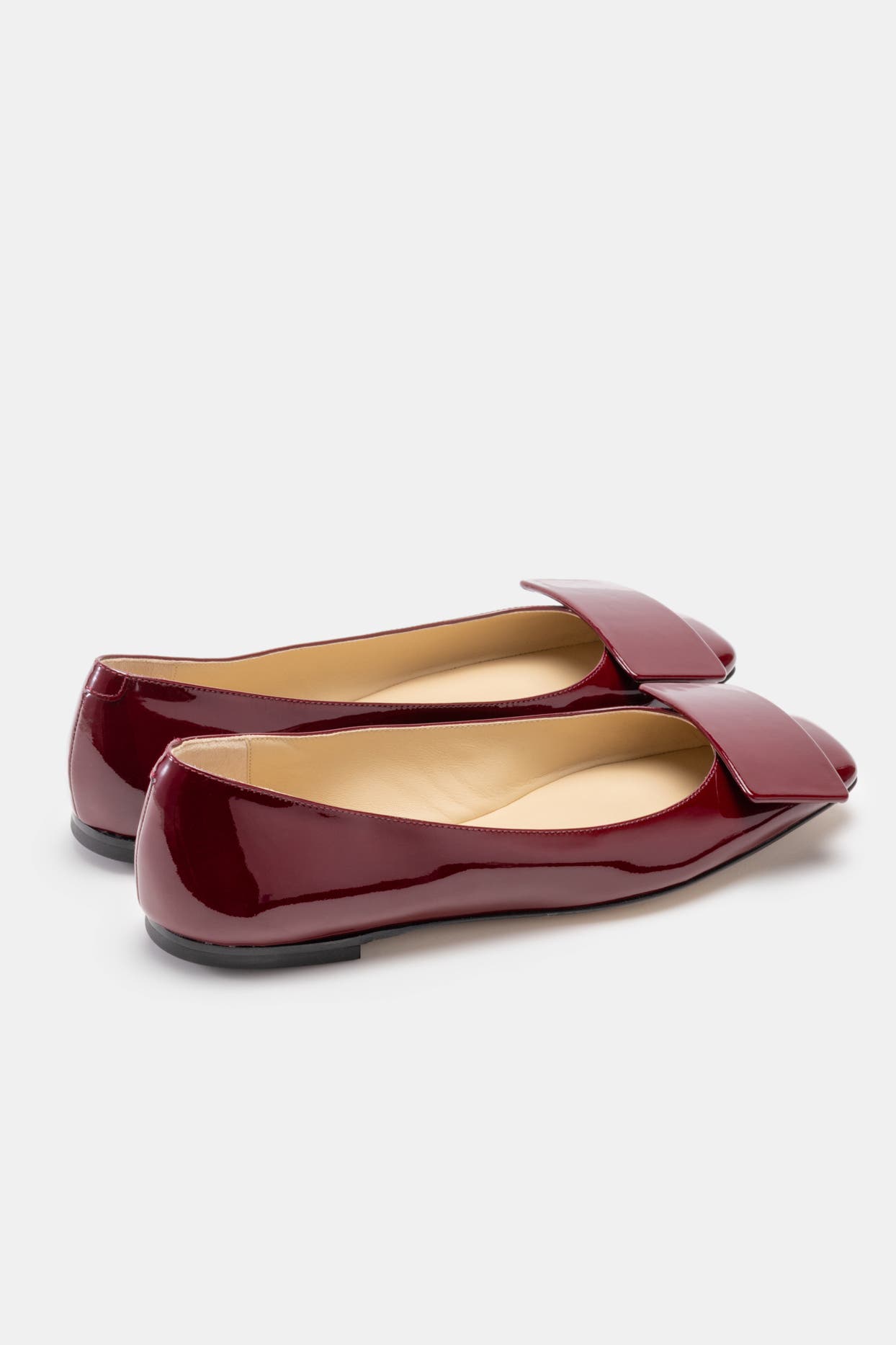 BELLS 
BECKS Emma Ballerina Flat with Tab, Alternate, color, Merlot
