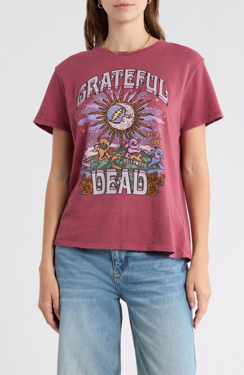 Junk Food Grateful Dead Graphic T-Shirt, Main, color, Roan Dead La